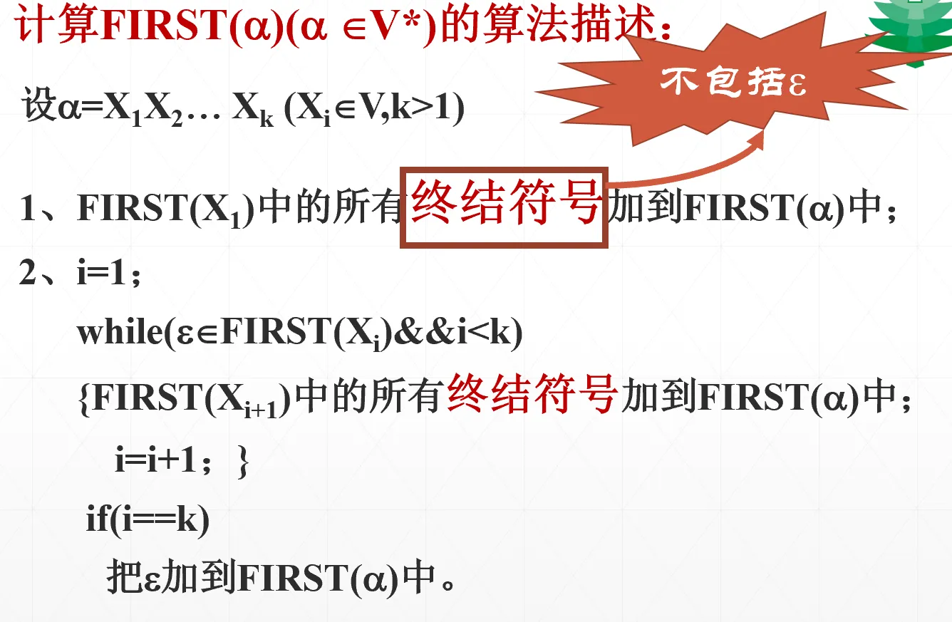 FIRST集计算算法