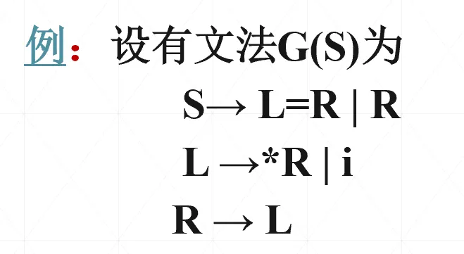 LR1分析例题文法