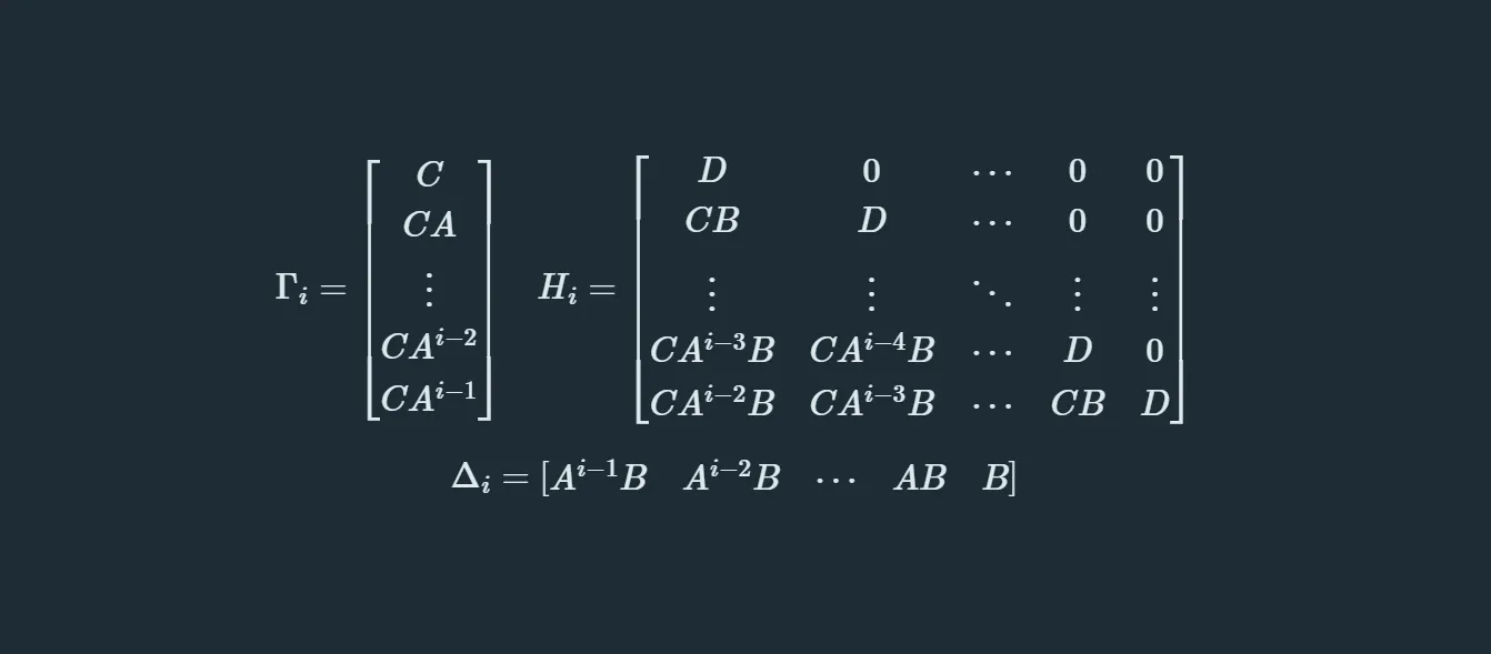 控制科学笔记 - 子空间辨识